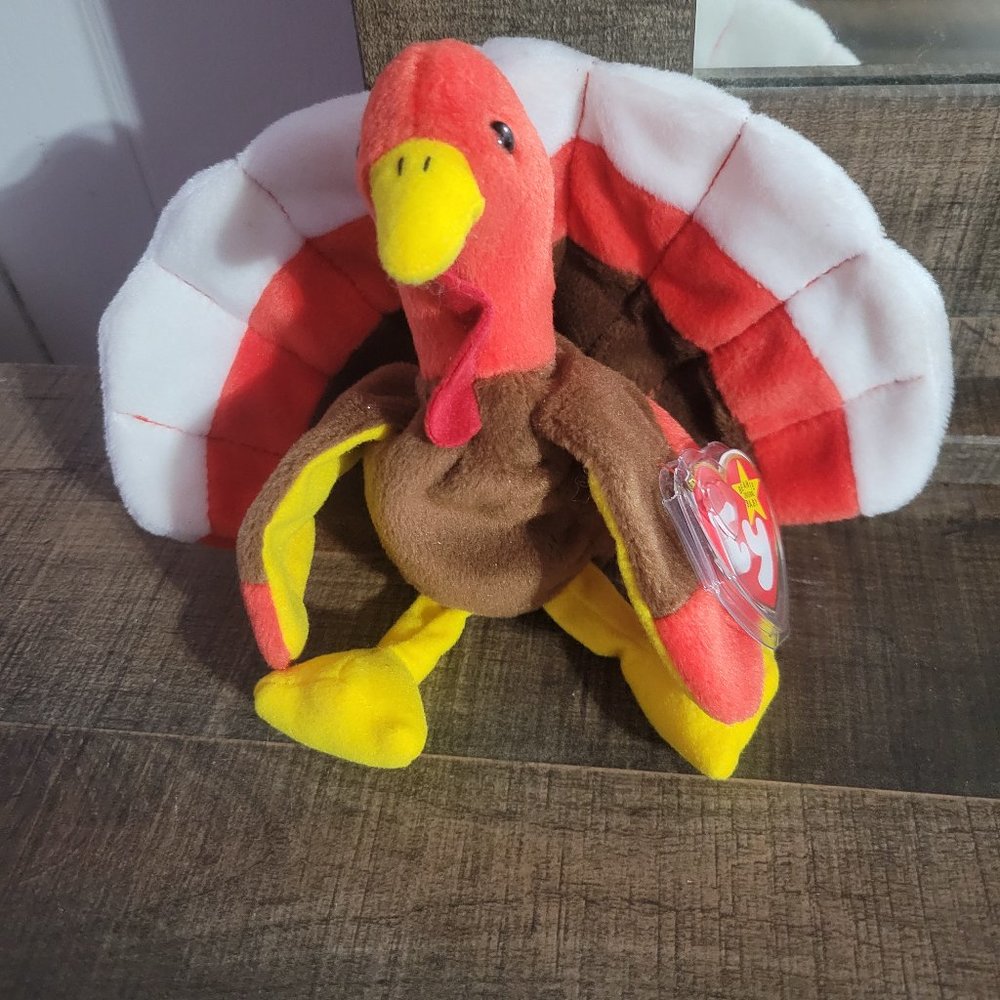 Vintage 1996 TY Beanie Babies "Gobbles" the Turkey